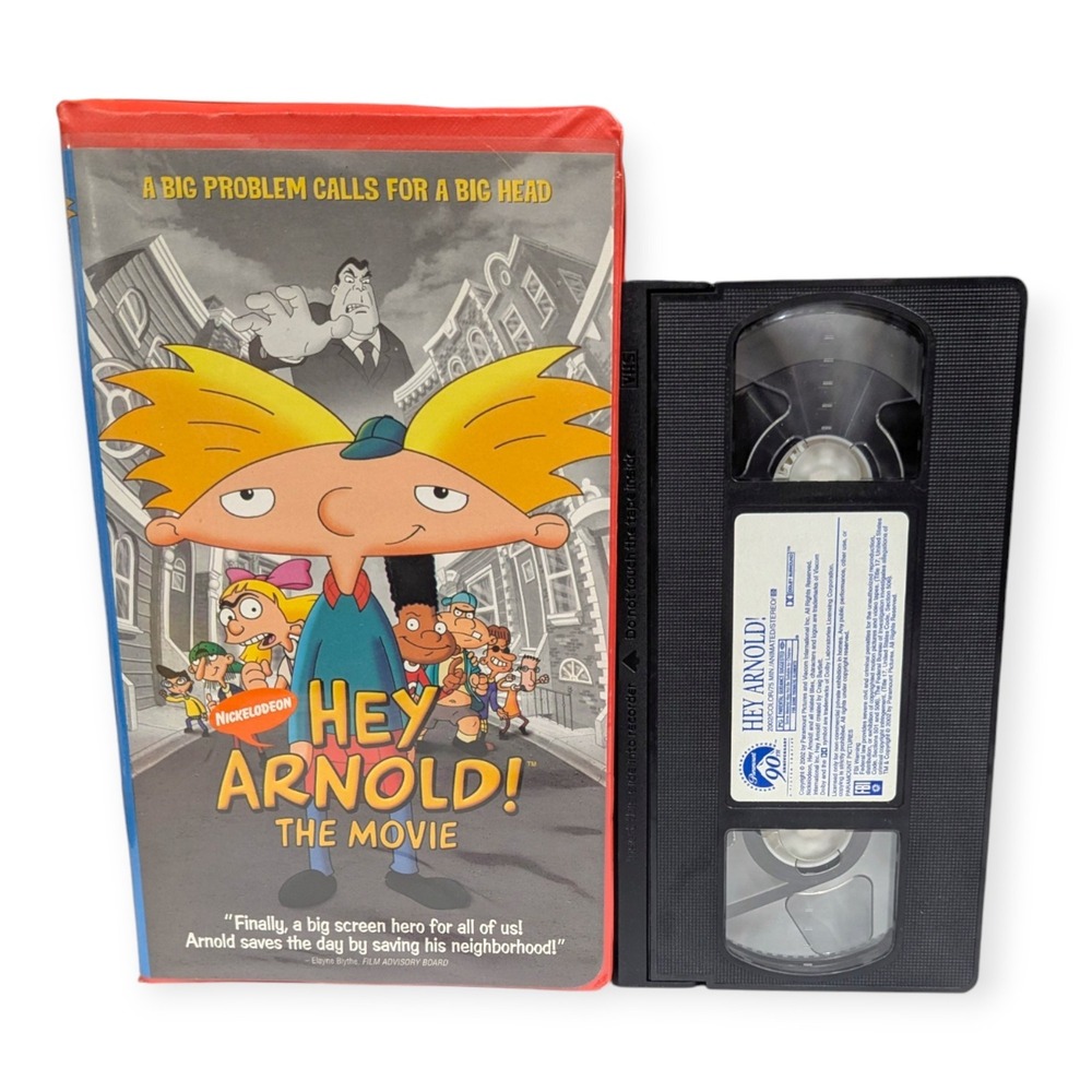 Nickelodeon Hey Arnold! The Movie VHS 2002 Paramount Animated Kids Clamshell